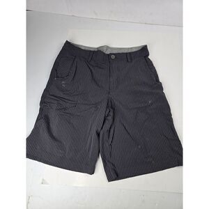 Lululemon‎ Men's Seer Sucker Black Striped Kahuna 11" Casual Shorts Size 34
